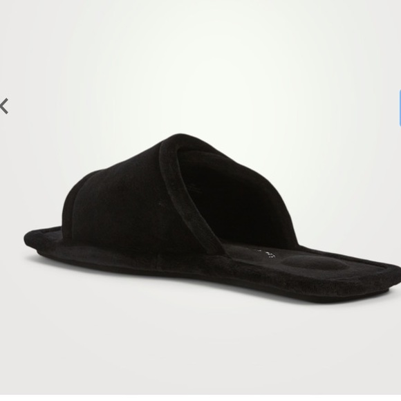 ALEXANDER WANG Lana Padded Velour Logo Slippers 6US - Picture 2 of 7